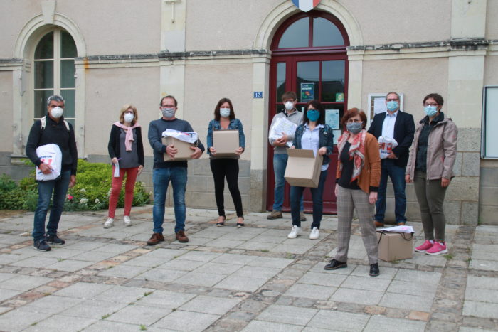 Distribution des masques aux habitants de Prée-d’Anjou