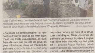 Quatre jeunes ont rénové une fresque murale – OF 29.04.21