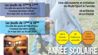 Une nouvelle activité à la rentrée de septembre 2021 pour les 3-5 ans à Prée-d’Anjou