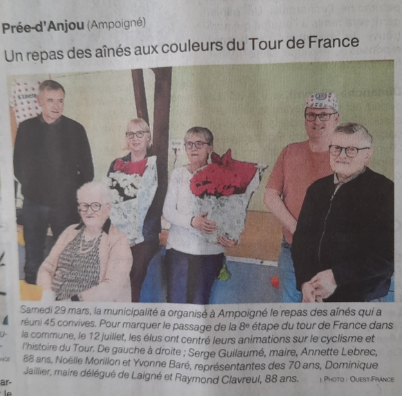 Un repas des aînés aux couleurs du Tour de France – OF 4.4.25