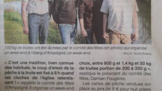 150 pêcheurs de truites attendus ce week-end – OF 11.4.25