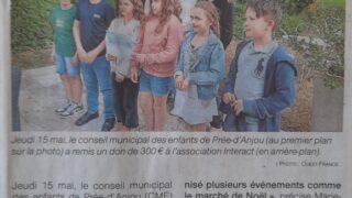Un don de 300€ du Conseil Municipal des Enfants – OF 19.05.25