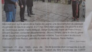 Une reconstitution du passage du Général de Gaulle – OF 24 et 25.05.25