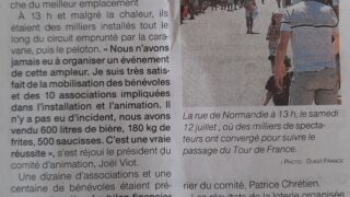 Passage du Tour de France : « Je suis très satisfait » – OF 18.7.25