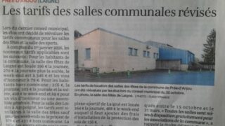 Les tarifs des salles communales révisés -OF 27.11.25