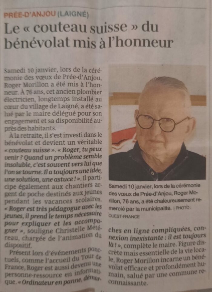 Le « couteau suisse » du bénévolat mis à l&rsquo;honneur – OF 14.01.26