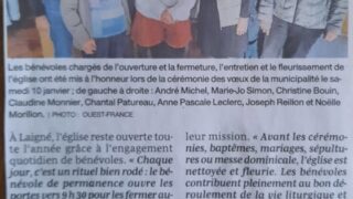 Des bénévoles s&rsquo;organisent pour entretenir l&rsquo;église toute l&rsquo;année – OF 19.01.26