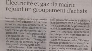 Electricité et gaz : la mairie rejoint un groupement d&rsquo;achats – OF 09.02.26