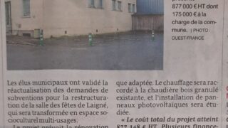 Près de 900000€ pour restructurer la salle des fêtes – OF 09.02.26