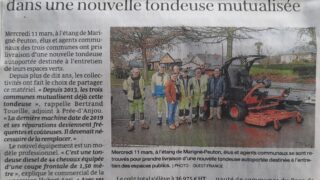 Trois communes investissent dans une nouvelle tondeuse mutualisée – OF 12.03.26