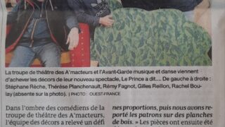 Un décor démesuré pour la pièce « Un prince a dit… » – OF 17.03.26